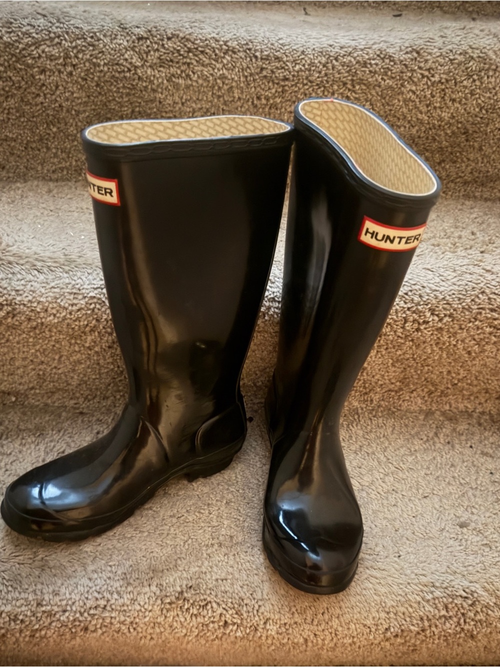 Hunter Kids Black Rain Boots